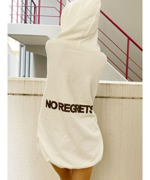 GYDA（ジェイダ）の「NO REGRETS BIG PK（パーカー・レディース・ブラック/ピンク/カーキ/オフホワイト・FREE）」の18枚目の写真