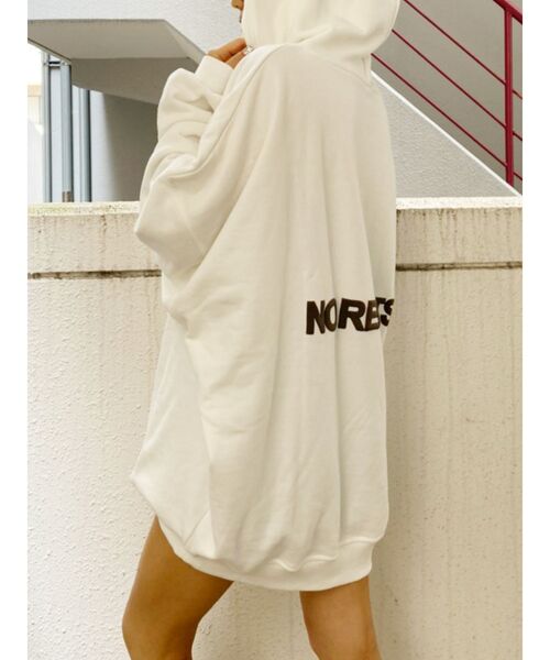 GYDA（ジェイダ）の「NO REGRETS BIG PK（パーカー・レディース・ブラック/ピンク/カーキ/オフホワイト・FREE）」の17枚目の写真