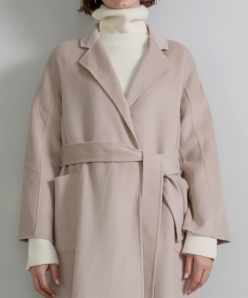 chuclla(チュクラ)の「【chuclla】Basic wool chesterfield coat sb-2 cb-1 chw1334(チェスターコート・レディース・アイボリー/ベージュ/ブラック・S/M/L)」の17枚目の写真