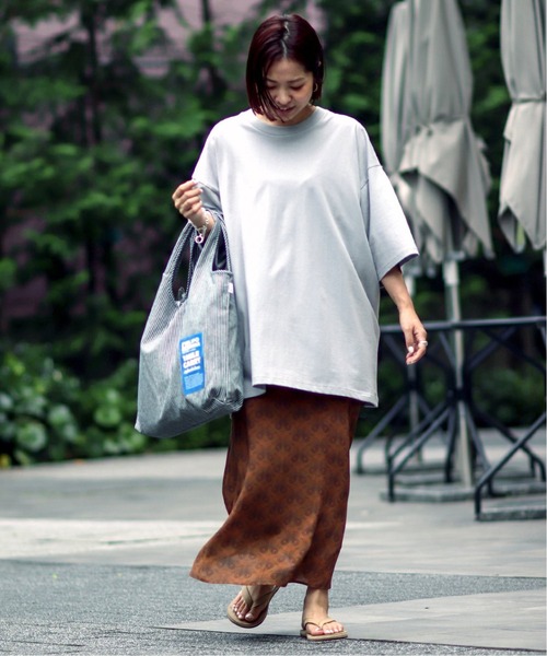 JOURNAL STANDARD relume（ジャーナルスタンダード　レリューム）の「CALIFORNIA IMILE CARRY BAGショッピングトート（トートバッグ・メンズ・ブラック/ブラック系その他/グレー/ライトグレー/クリアブルー/スカイブルー・FREE）」の15枚目の写真