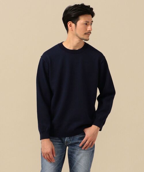 SHIPS(シップス)の「SHIPS:【洗えるニット】AMOSSA(R) シェットランドウール クルーネック プルオーバー(ニット/セーター・メンズ・ベージュ/ライトグレー/ネイビー・SMALL/LARGE/MEDIUM/X-LARGE)」の20枚目の写真