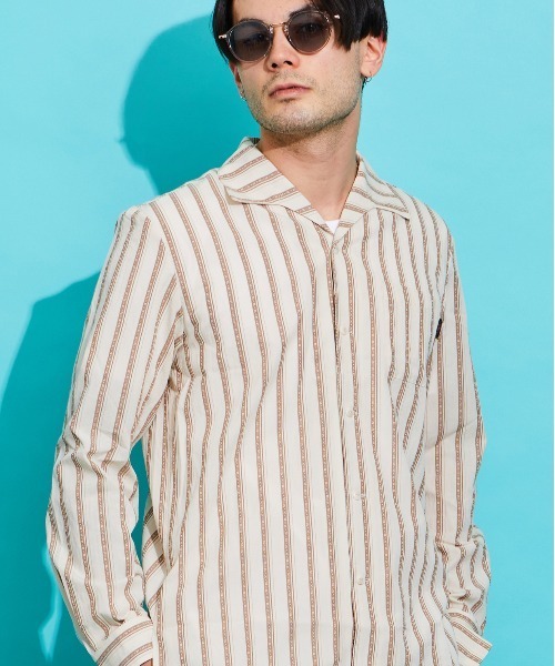 Dobby シャツ ブラウス Striped Italian Color トップス Shirt イタリアンカラーシャツ シャツ ブラウス イタリアンカラーシャツ Rt を購入できます Anchor ドビーストライプ Rotar ローター のファッション