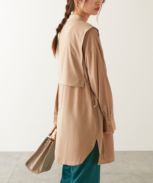 DISCOAT（ディスコート）の「【WEB限定】レイヤードチュニックシャツ
