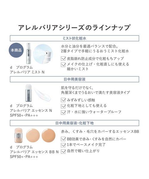 d プログラム アレルバリア ミスト N（化粧水）｜d program（ディー