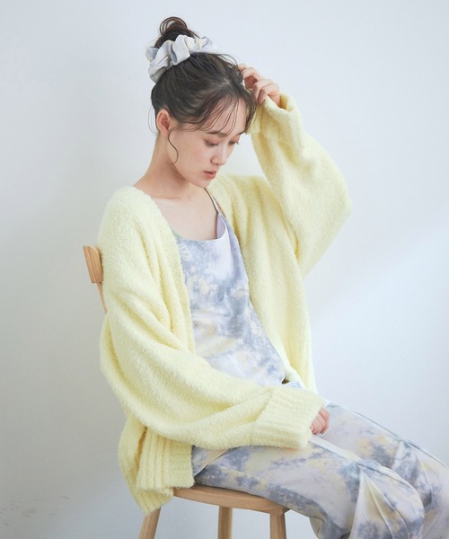 VIS(ビス)の「【コラーゲン加工】【ViSage】リサイクルサテンタイダイ柄キャミソール(ルームウェア/パジャマ・レディース・ピンク系その他2/ブルー系その他4・FREE)」の15枚目の写真