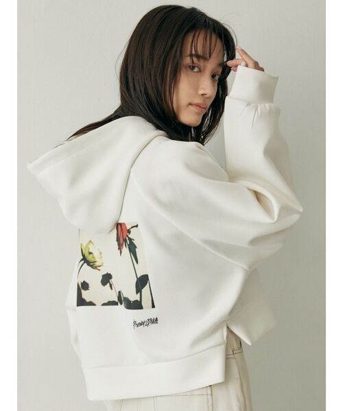 MURUA（ムルーア）の「【MURUA×217..NINA】コラボパーカー（パーカー・レディース・ホワイト/ブラック・FREE）」の16枚目の写真