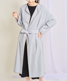 tocco closet | 【ZOZO限定】ウエストりぼん付き配色ライン入りスプリングコート(トレンチコート)