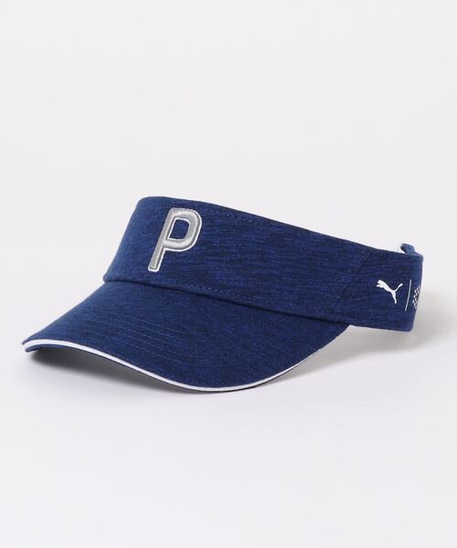 PUMA - 【gamagama】puma サンバイザー 紺 白 PUMA メンズ プーマ サンバイザー レディース スポーツ ブランド