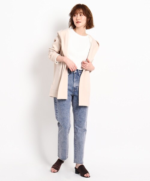 JET（ジェット）の「◆【ウォッシャブル】コットンダブルフェイスフーディコート（その他アウター・レディース・チャコールグレー/オフホワイト/ライトベージュ・04）」の8枚目の写真