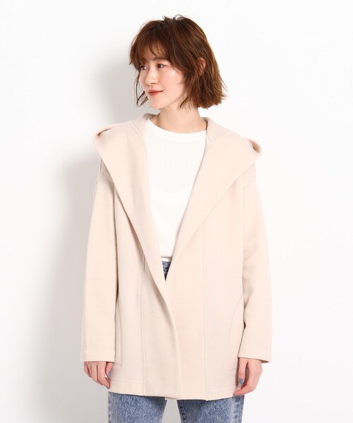 JET（ジェット）の「◆【ウォッシャブル】コットンダブルフェイスフーディコート（その他アウター・レディース・チャコールグレー/オフホワイト/ライトベージュ・04）」の11枚目の写真