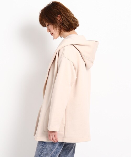 JET（ジェット）の「◆【ウォッシャブル】コットンダブルフェイスフーディコート（その他アウター・レディース・チャコールグレー/オフホワイト/ライトベージュ・04）」の12枚目の写真