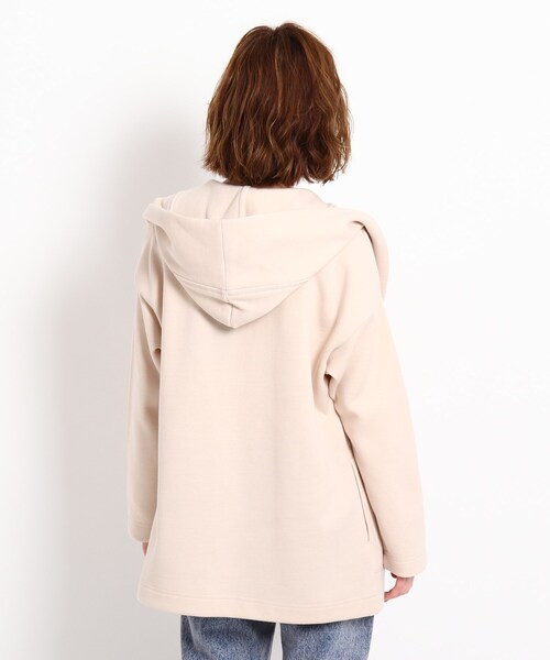 JET（ジェット）の「◆【ウォッシャブル】コットンダブルフェイスフーディコート（その他アウター・レディース・チャコールグレー/オフホワイト/ライトベージュ・04）」の13枚目の写真