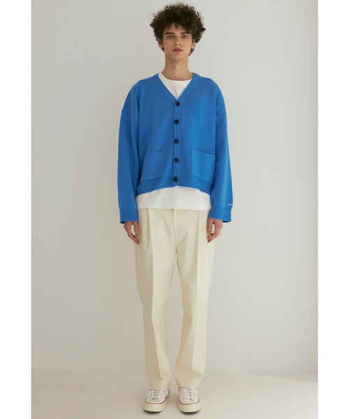 A‘gem 9（エージェムナイン）の「『LARTIGENT/ラーティゼン(L'HOMME/エル オム）』LAH1 CARDIGAN/ニットカーディガン(BTS等着用）（カーディガン/ボレロ・メンズ・ブルー・M/L）」の9枚目の写真