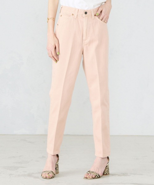 Lee（リー）の「【セットアップ対応】きれいめテーパードパンツ（デニムパンツ・レディース・イエロー/ピンク/ワンウォッシュ・MEDIUM/X-SMALL/SMALL）」の3枚目の写真