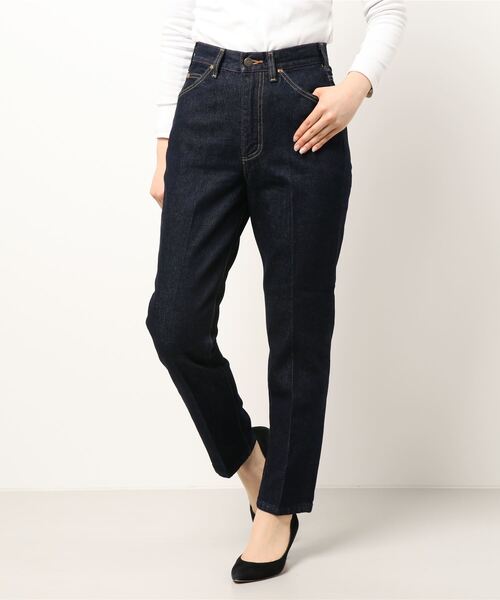 Lee（リー）の「【セットアップ対応】きれいめテーパードパンツ（デニムパンツ・レディース・イエロー/ピンク/ワンウォッシュ・MEDIUM/X-SMALL/SMALL）」の19枚目の写真