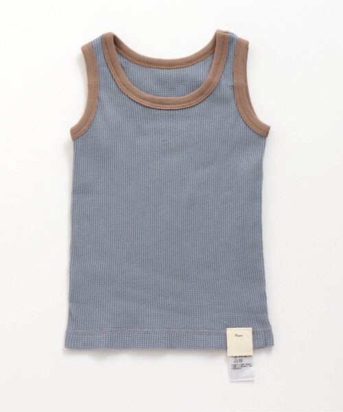 apres les cours(アプレレクール)の「■BOYSワッフルタンクトップ(インナーウェア/肌着・キッズ・アイボリー/ライトグレー/ブルー/ブラウン・80/130/100/90/120/110)」の9枚目の写真