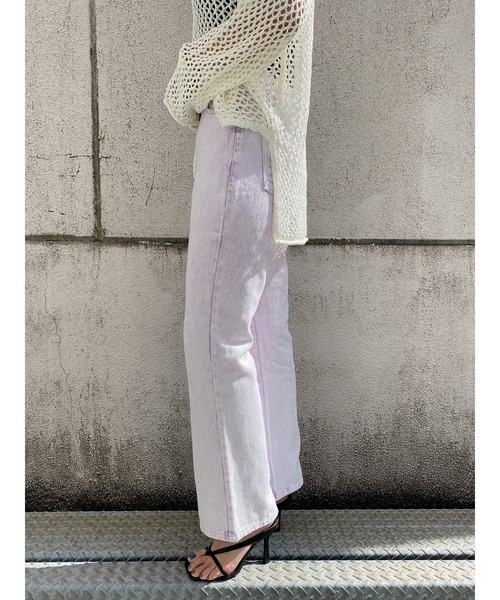 LiSeek（リシーク）の「【LiSeeK】ソフトフレア加工パンツ（その他パンツ・レディース・ホワイト/ライトブルー/パープル/グレー/ブルー・FREE）」の17枚目の写真