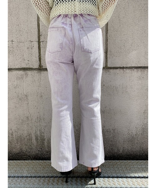 LiSeek（リシーク）の「【LiSeeK】ソフトフレア加工パンツ（その他パンツ・レディース・ホワイト/ライトブルー/パープル/グレー/ブルー・FREE）」の8枚目の写真