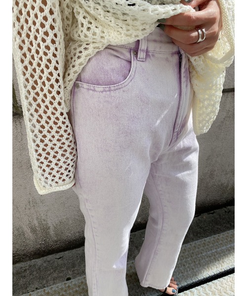 LiSeek（リシーク）の「【LiSeeK】ソフトフレア加工パンツ（その他パンツ・レディース・ホワイト/ライトブルー/パープル/グレー/ブルー・FREE）」の15枚目の写真