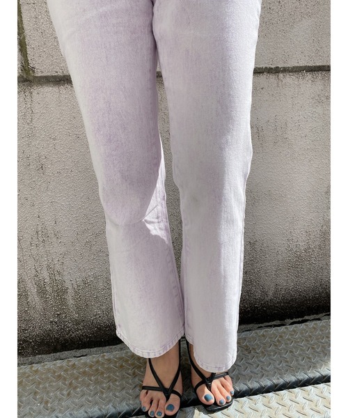 LiSeek（リシーク）の「【LiSeeK】ソフトフレア加工パンツ（その他パンツ・レディース・ホワイト/ライトブルー/パープル/グレー/ブルー・FREE）」の6枚目の写真