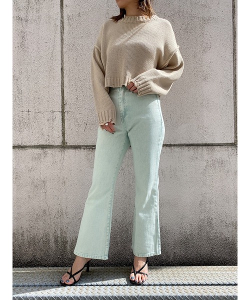 LiSeek（リシーク）の「【LiSeeK】ソフトフレア加工パンツ（その他パンツ・レディース・ホワイト/ライトブルー/パープル/グレー/ブルー・FREE）」の20枚目の写真