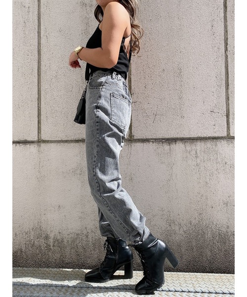 LiSeek（リシーク）の「【LiSeeK】ソフトフレア加工パンツ（その他パンツ・レディース・ホワイト/ライトブルー/パープル/グレー/ブルー・FREE）」の9枚目の写真