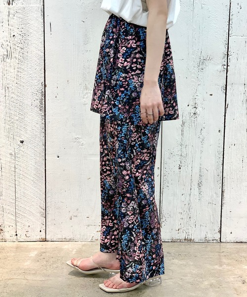 CIAOPANIC（チャオパニック）の「フラワー2WAYスカート（スカート・レディース・キャメル/ブラック・FREE）」の12枚目の写真