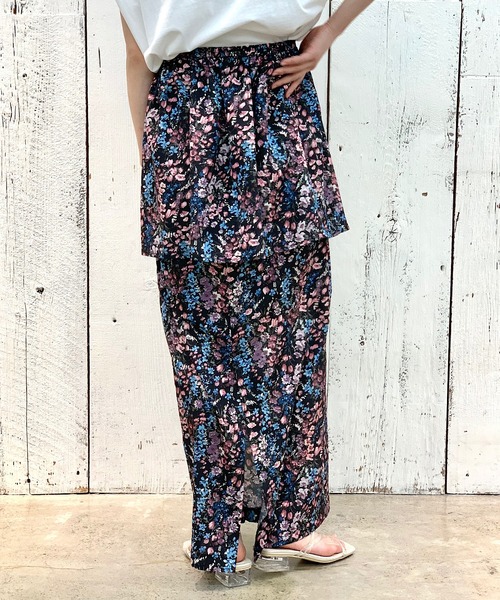 CIAOPANIC（チャオパニック）の「フラワー2WAYスカート（スカート・レディース・キャメル/ブラック・FREE）」の14枚目の写真