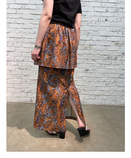 CIAOPANIC（チャオパニック）の「フラワー2WAYスカート（スカート・レディース・キャメル/ブラック・FREE）」の21枚目の写真