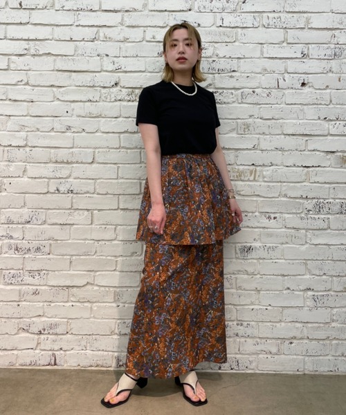 CIAOPANIC（チャオパニック）の「フラワー2WAYスカート（スカート・レディース・キャメル/ブラック・FREE）」の22枚目の写真