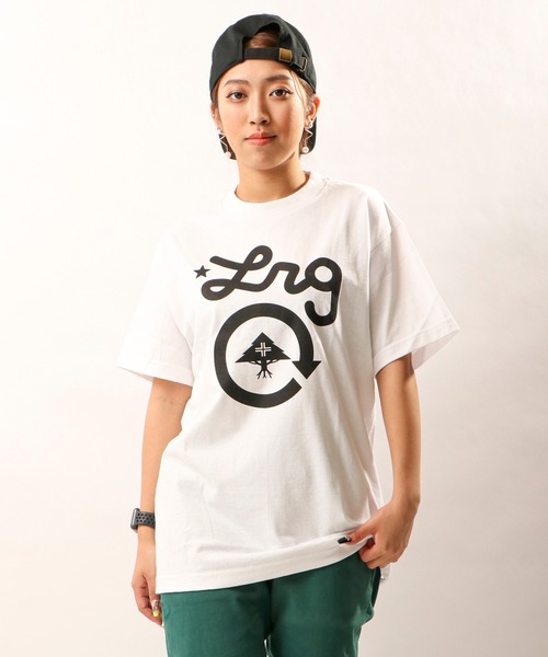 LRG（エルアールジー）の「LRG ブランドロゴプリント 半袖Tシャツ（Tシャツ/カットソー・メンズ・ホワイト/ホワイト系その他/ネイビー/グレー/レッド/レッド系その他/ブラック/グレー系その他/ブラック系その他・2XL/XL/M/L）」の2枚目の写真