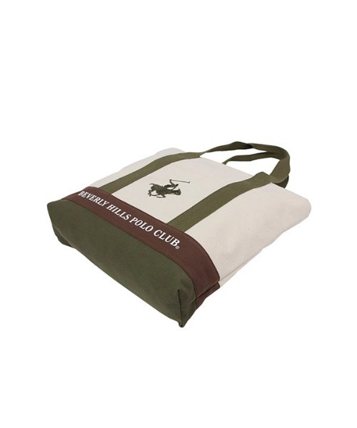 BEVERLY HILLS POLO CLUB トートバッグ BHC003 181279 IVORY セール】【BEVERLY HILLS POLO CLUB】ポロキャンバストート 縦長