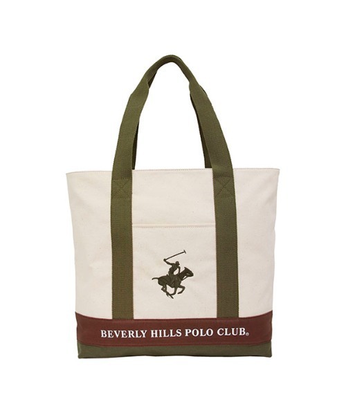 BEVERLY HILLS POLO CLUB（ビバリーヒルズポロクラブ）の「【BEVERLY HILLS POLO CLUB】ポロキャンバストート　縦長 BHC003（トートバッグ・レディース・ホワイト系その他/ホワイト系その他3/ブラック/グレー/ネイビー/ホワイト系その他2・FREE）」の18枚目の写真