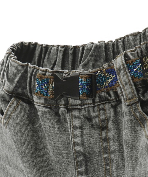 RADCHAP（ラッドチャップ）の「エスニックガチャベルト付きデニムハーフパンツ（デニムパンツ・キッズ・グレー/ブルー・100cm/110cm/120cm/130cm/140cm/150cm/90cm）」の4枚目の写真