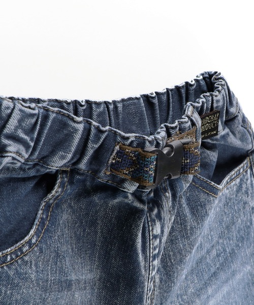 RADCHAP（ラッドチャップ）の「エスニックガチャベルト付きデニムハーフパンツ（デニムパンツ・キッズ・グレー/ブルー・100cm/110cm/120cm/130cm/140cm/150cm/90cm）」の11枚目の写真