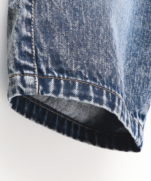 RADCHAP（ラッドチャップ）の「エスニックガチャベルト付きデニムハーフパンツ（デニムパンツ・キッズ・グレー/ブルー・100cm/110cm/120cm/130cm/140cm/150cm/90cm）」の14枚目の写真