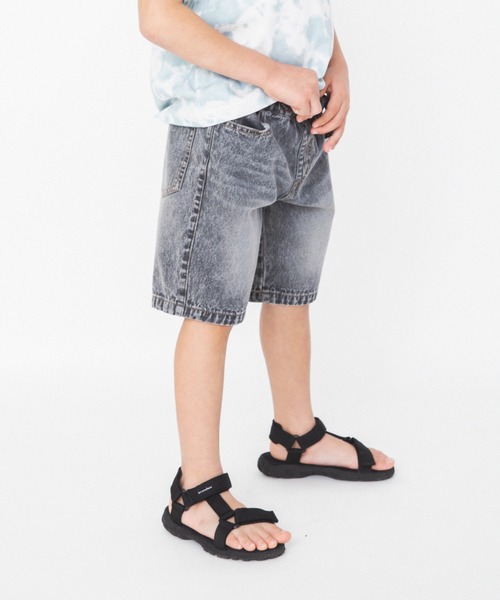 RADCHAP（ラッドチャップ）の「エスニックガチャベルト付きデニムハーフパンツ（デニムパンツ・キッズ・グレー/ブルー・100cm/110cm/120cm/130cm/140cm/150cm/90cm）」の18枚目の写真