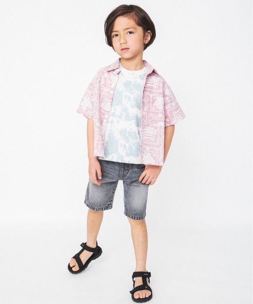 RADCHAP（ラッドチャップ）の「エスニックガチャベルト付きデニムハーフパンツ（デニムパンツ・キッズ・グレー/ブルー・100cm/110cm/120cm/130cm/140cm/150cm/90cm）」の21枚目の写真