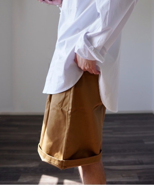 y/m by れぽすけ（イムバイレポスケ）の「グルカハーフパンツ（チノパンツ・メンズ・ブラック/ベージュ・MEDIUM/LARGE）」の18枚目の写真