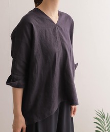 URBAN RESEARCH DOORS | リネンVネックワイドプルオーバー(Tシャツ/カットソー)