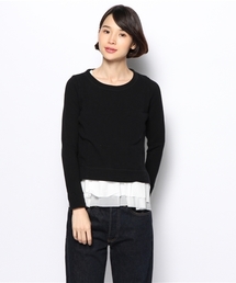 SHIPS for women | 312040070裏毛　コンビプルオーバー(Tシャツ/カットソー)