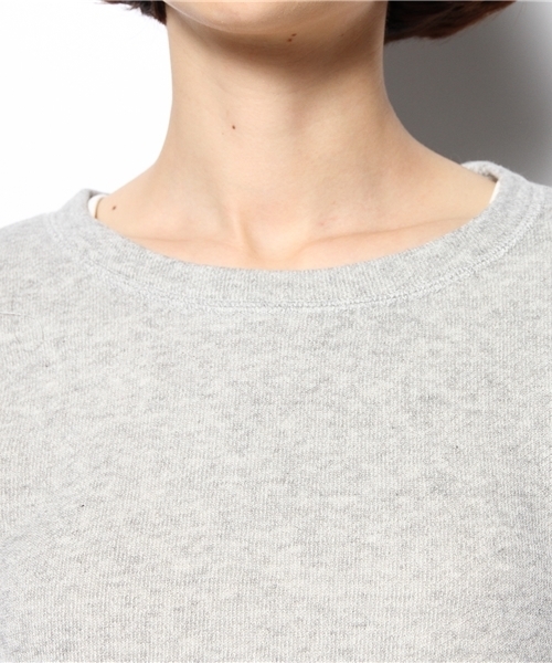 SHIPS for women（シップスフォーウィメン）の「312040070裏毛　コンビプルオーバー（Tシャツ/カットソー・レディース・グレー/ダークグレー/ブラック・38/36）」の11枚目の写真