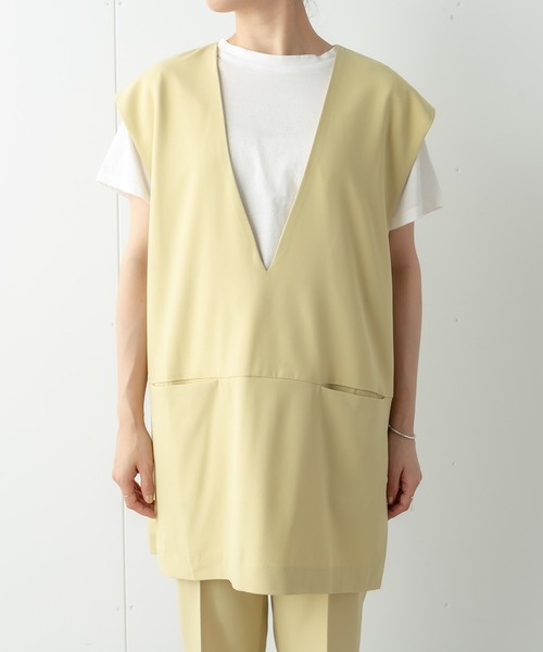 Omekashi(オメカシ)の「深Vベスト(ベスト・レディース・ブラウン/ブラック/ライム・FREE)」の6枚目の写真