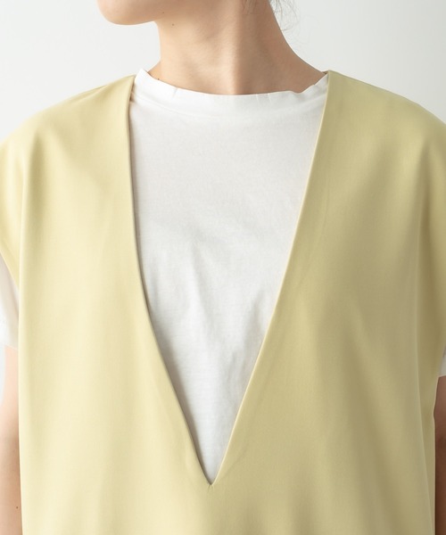 Omekashi(オメカシ)の「深Vベスト(ベスト・レディース・ブラウン/ブラック/ライム・FREE)」の12枚目の写真