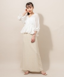 mline | [mline] WEB限定 半袖袖口レースブラウス(シャツ/ブラウス)