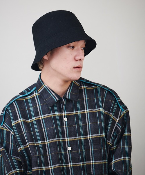 DISCOVERED（ディスカバード）の「DISCOVERED ディスカバード / FELT HAT フェルトハット バケットハット / DC-AW21-A-01（ハット・メンズ・ブラック/ホワイト/ライトグレー/ベージュ・FREE）」の8枚目の写真