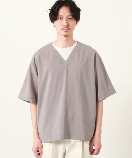 JOURNAL STANDARD(ジャーナルスタンダード)の「【EVALET / エバレット】ストレッチ ウォッシャブル Vネック Tシャツ(Tシャツ/カットソー・メンズ・チャコールグレー/ベージュ/タン・SMALL/MEDIUM/LARGE)」の5枚目の写真