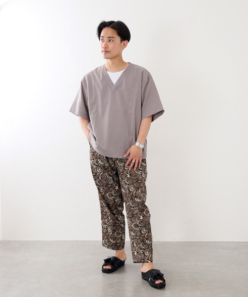 JOURNAL STANDARD(ジャーナルスタンダード)の「【EVALET / エバレット】ストレッチ ウォッシャブル Vネック Tシャツ(Tシャツ/カットソー・メンズ・チャコールグレー/ベージュ/タン・SMALL/MEDIUM/LARGE)」の21枚目の写真