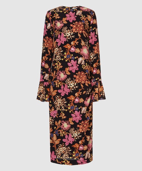 未使用 完売 BELPER Flare Cuffs Dress 花柄 ワンピース 未使用 完売 BELPER Flare Cuffs Dress 花柄 ワンピースの通販