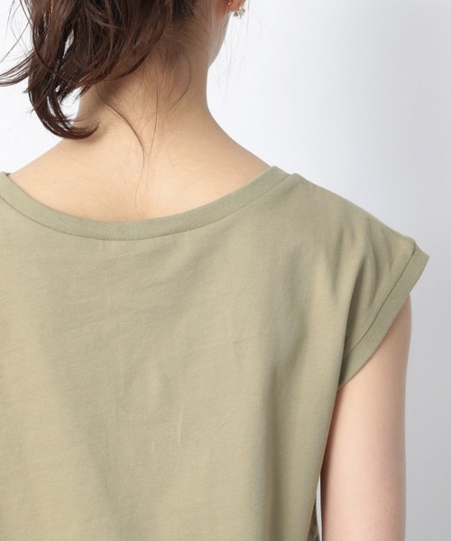 Heather（ヘザー）の「抗菌加工ノースリーブＴシャツ　949616（Tシャツ/カットソー・レディース・ホワイト/ブラック/パープル/グリーン・FREE）」の14枚目の写真